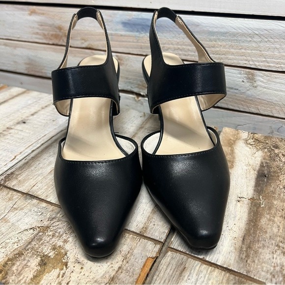 LifeStride Simply Comfort Kali Slingback Heels G5097S1001 Black Office Sz 7 - Picture 3 of 9